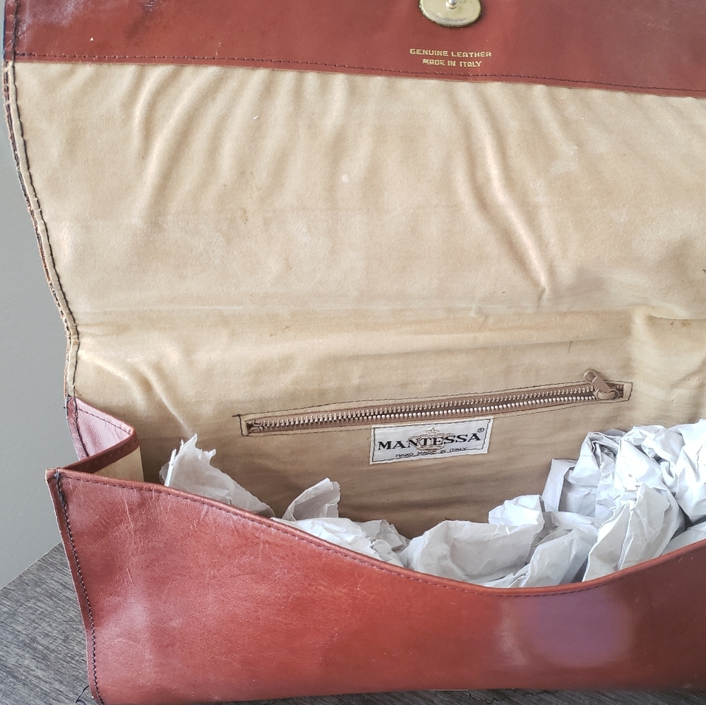 Vintage Worn Leather Hand Bag